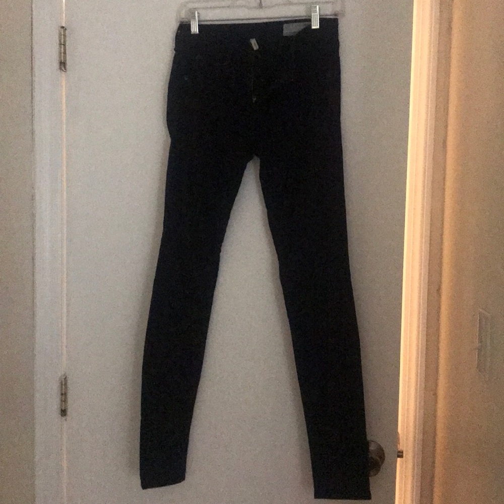 Tight sexy rag + bone legging / jean, v dark blue